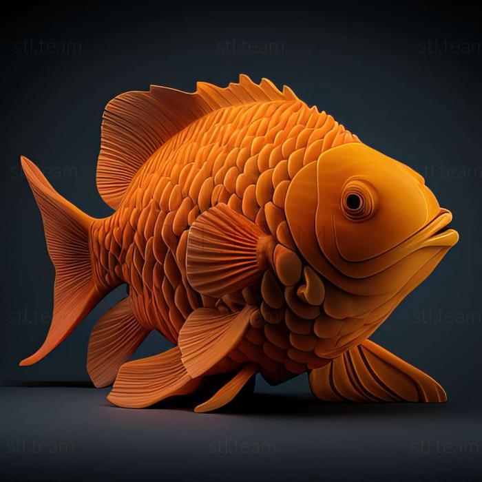 3D модель Помаранчева риба амфіпріон (STL)